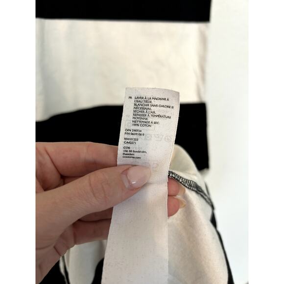 COS Long Striped T-shirt Dress - Picture 4 of 5